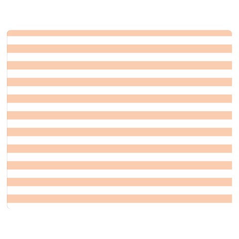 Horizontal Stripes 60 x50  Blanket Front