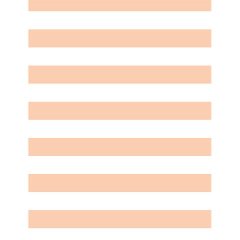 Horizontal Stripes 4.125 x5.5  Memopad