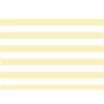 Horizontal Stripes - White and Blond Yellow Birthday Cake 3D Greeting Card (7x5)