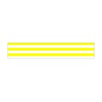 Horizontal Stripes - White and Yellow Flano Scarf (Mini)