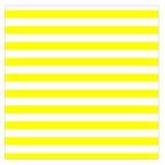 Horizontal Stripes - White and Yellow Large Satin Scarf (Square)