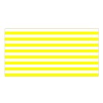 Horizontal Stripes - White and Yellow Satin Shawl