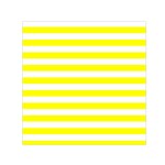 Horizontal Stripes - White and Yellow Small Satin Scarf  (Square)