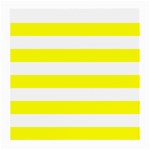 Horizontal Stripes - White and Yellow Medium Glasses Cloth