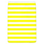 Horizontal Stripes - White and Yellow Removable Flap Cover (L)