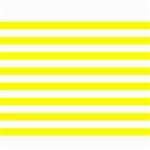 Horizontal Stripes - White and Yellow Collage 8  x 10 