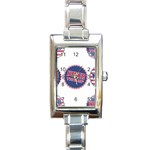 never trump Rectangle Italian Charm Watch