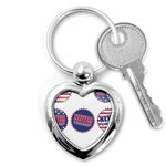 never trump Key Chain (Heart)