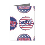 never trump Mini Greeting Card