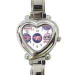 never trump Heart Italian Charm Watch