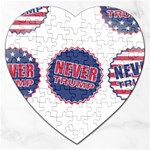 never trump Jigsaw Puzzle (Heart)