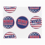 never trump Small Glasses Cloth