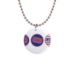 never trump 1  Button Necklace