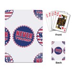 never trump Playing Cards Single Design