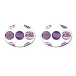 never trump Cufflinks (Oval)