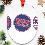 never trump Oval Ornament (Two Sides)