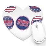 never trump Heart Mousepad