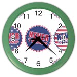 never trump Color Wall Clock