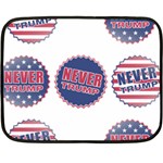 never trump Double Sided Fleece Blanket (Mini)