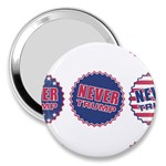 never trump 3  Handbag Mirror