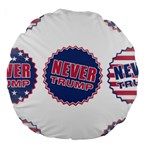 never trump Large 18  Premium Round Cushion 