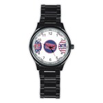 never trump Stainless Steel Round Watch