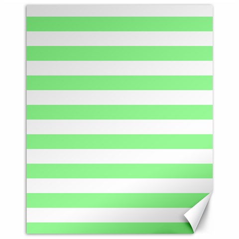 Horizontal Stripes 10.95 x13.48  Canvas - 1