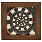 Dartboard Spiral Droste Framed Tile