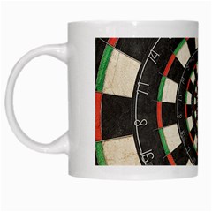 Dartboard Spiral Droste White Mug from ArtsNow.com Left