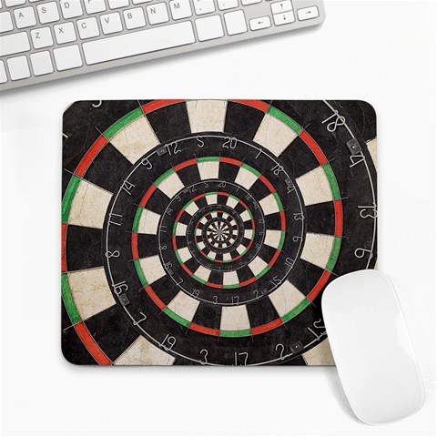 Dartboard Spiral Droste Large Mousepad from ArtsNow.com Front