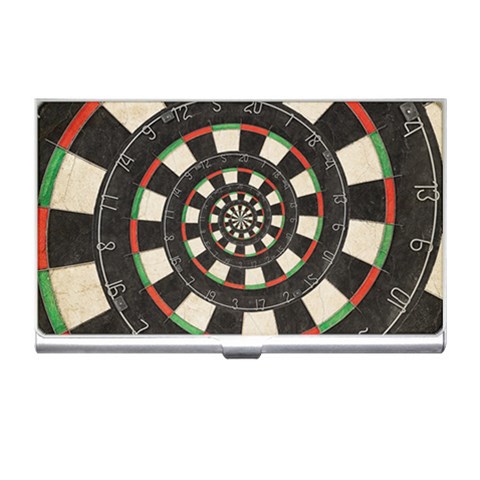 Dartboard Spiral Droste Business Card Holder from ArtsNow.com Front