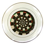 Dartboard Spiral Droste Porcelain Plate