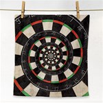 Dartboard Spiral Droste Face Towel