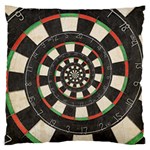 Dartboard Spiral Droste Large Cushion Case (One Side)