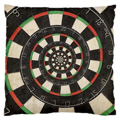 Dartboard Spiral Droste Large Cushion Case (Two Sides) from ArtsNow.com Front