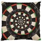 Dartboard Spiral Droste Standard Flano Cushion Case (One Side)