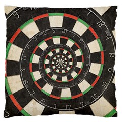 Dartboard Spiral Droste Large Flano Cushion Case (Two Sides) from ArtsNow.com Front