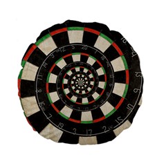 Dartboard Spiral Droste Standard 15  Premium Flano Round Cushion  from ArtsNow.com Front