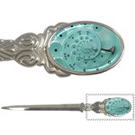 Retro Vintage Turquoise Rotary Dial Spiral Droste Letter Opener