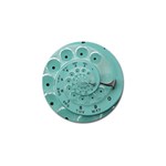 Retro Vintage Turquoise Rotary Dial Spiral Droste Golf Ball Marker (10 pack)