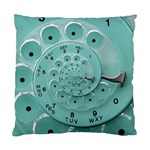 Retro Vintage Turquoise Rotary Dial Spiral Droste Standard Cushion Case (One Side)