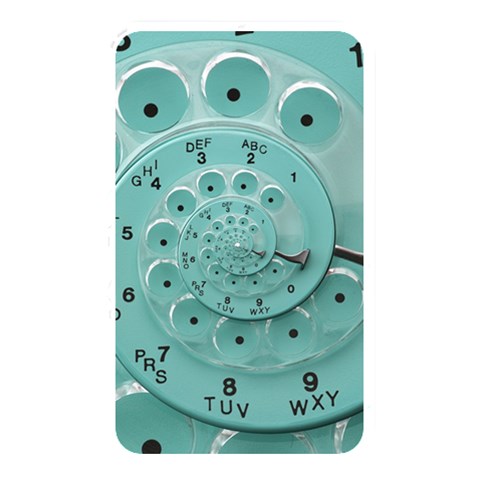 Retro Vintage Turquoise Rotary Dial Spiral Droste Memory Card Reader (Rectangular) from ArtsNow.com Front