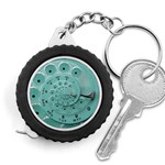 Retro Vintage Turquoise Rotary Dial Spiral Droste Measuring Tape