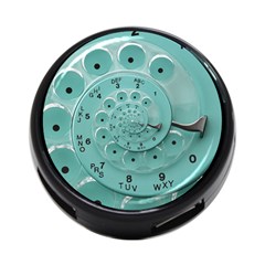 Retro Vintage Turquoise Rotary Dial Spiral Droste 4 Back