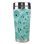 Retro Vintage Turquoise Rotary Dial Spiral Droste Stainless Steel Travel Tumbler