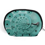 Retro Vintage Turquoise Rotary Dial Spiral Droste Accessory Pouch (Medium)