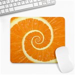 Spiral Citrus Orange Droste Large Mousepad