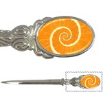 Spiral Citrus Orange Droste Letter Opener