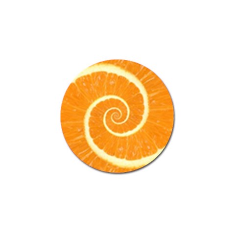 Spiral Citrus Orange Droste Golf Ball Marker (4 pack) from ArtsNow.com Front