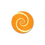 Spiral Citrus Orange Droste Golf Ball Marker (4 pack)